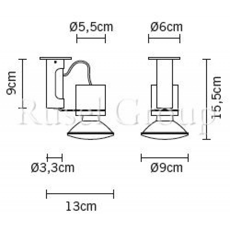 Настенно-потолочный светильник Fabbian Orbis D70 G15 15