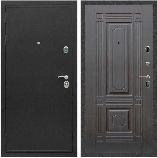 Дверь входная Graf Престиж Черный крокодил / МДФ 16 мм ФЛ-2 Венге