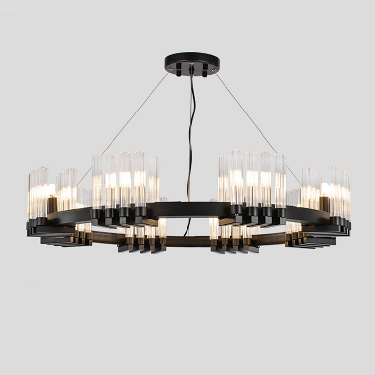 Подвесная люстра FOUNTAIN D80 Black by ImperiumLoft