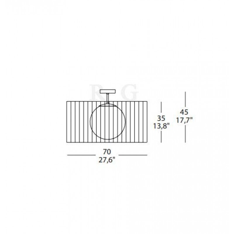 Подвесной светильник Morosini Fog PL 70 Plisse