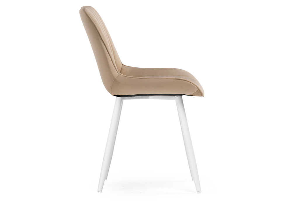 Стул Woodville Седа велюр бежевый / белый 502095
