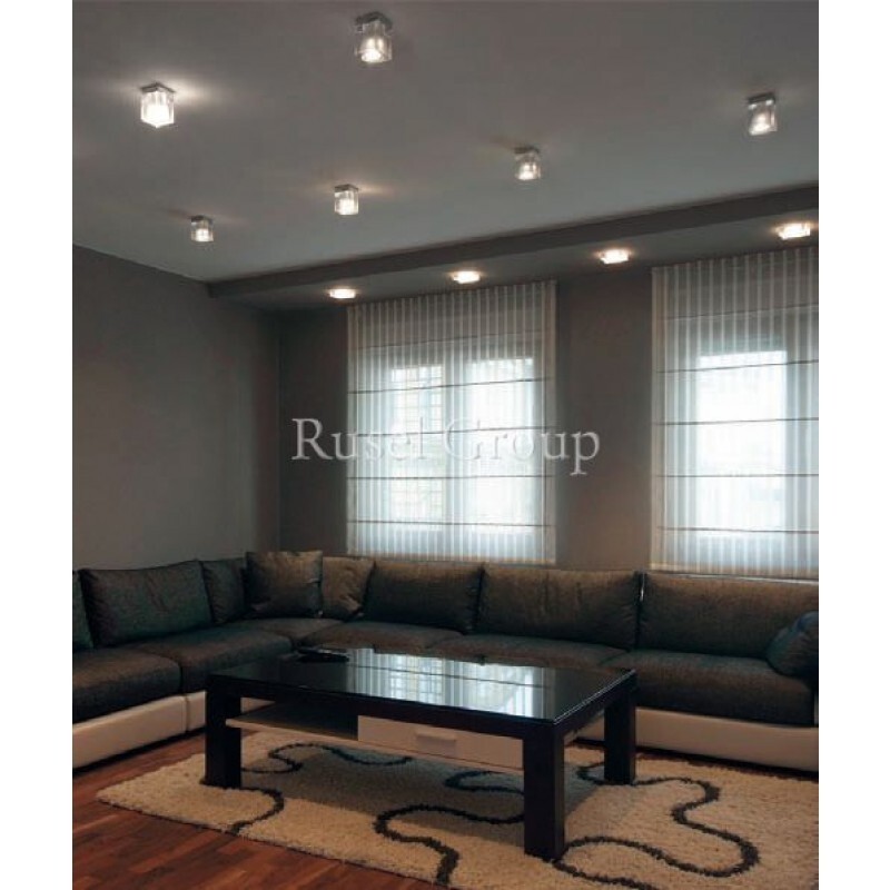 Настенно-потолочный светильник Fabbian Cubetto Crystal Glass D28 G02 00