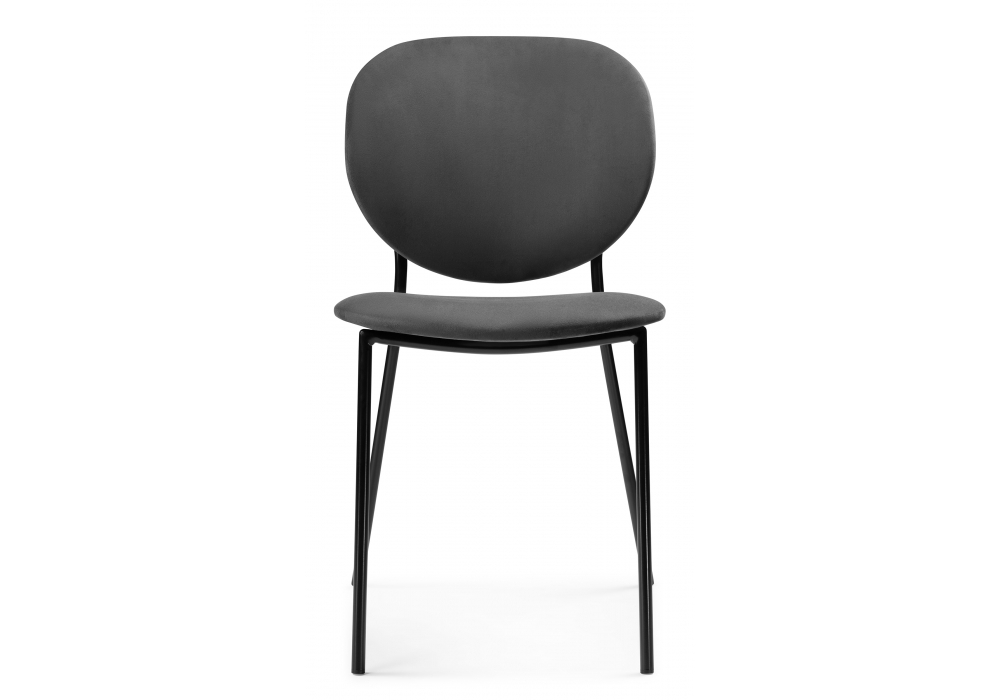 Стул Woodville Саранда графитовый / черный глянец 494363