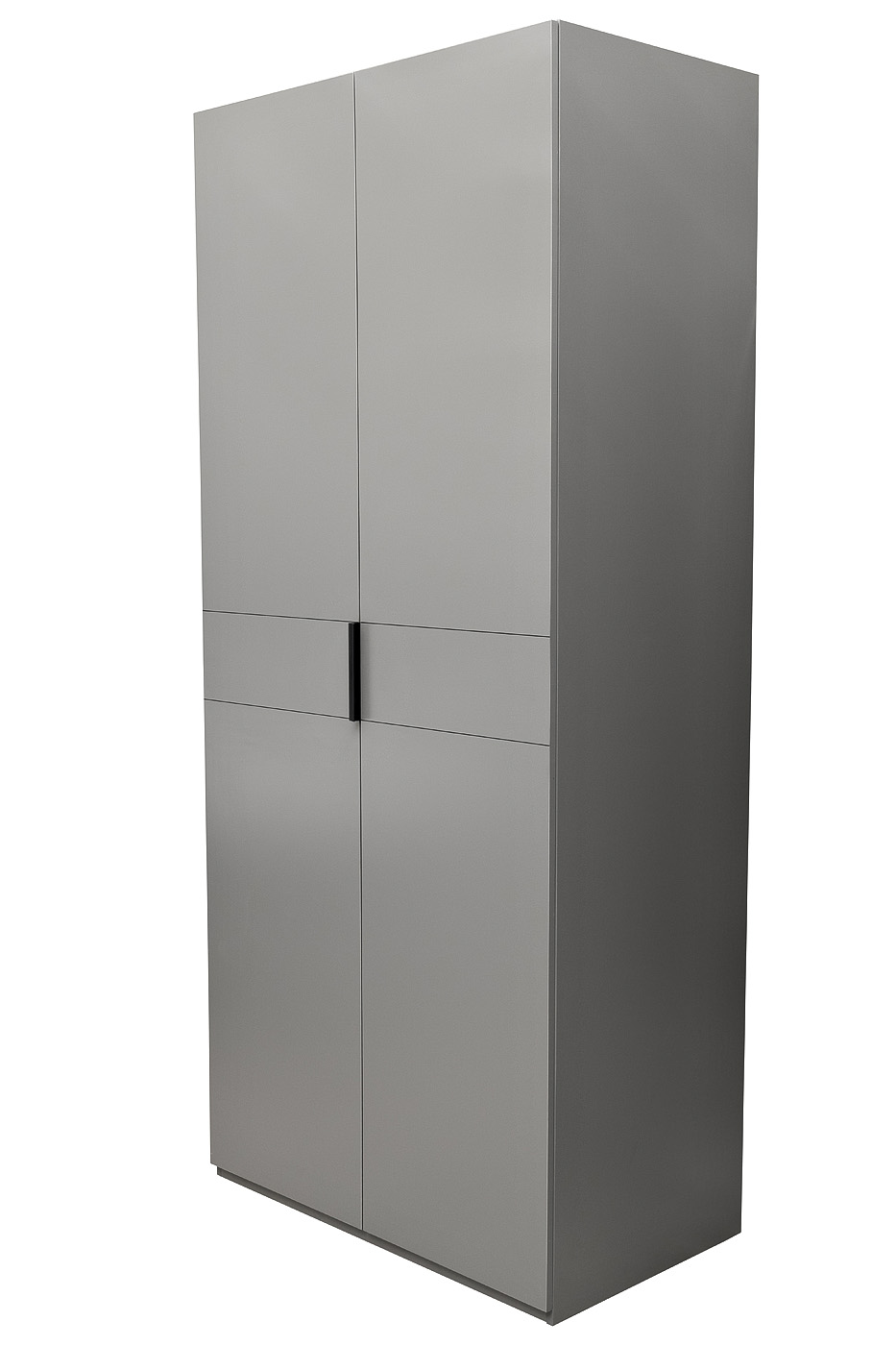 Шкаф двудверный с полками цвет серый кобальт Garda Decor GD-10013/2-6(глухой)