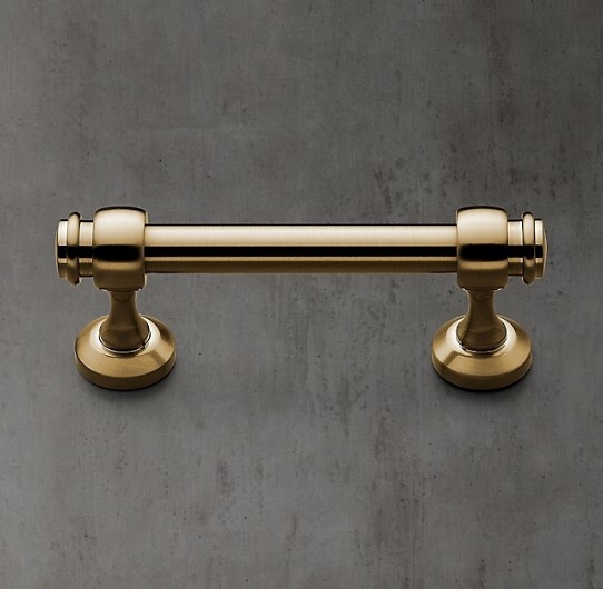 Ручка-скоба Restoration Hardware Lugarno L.20.3 Aged Brass