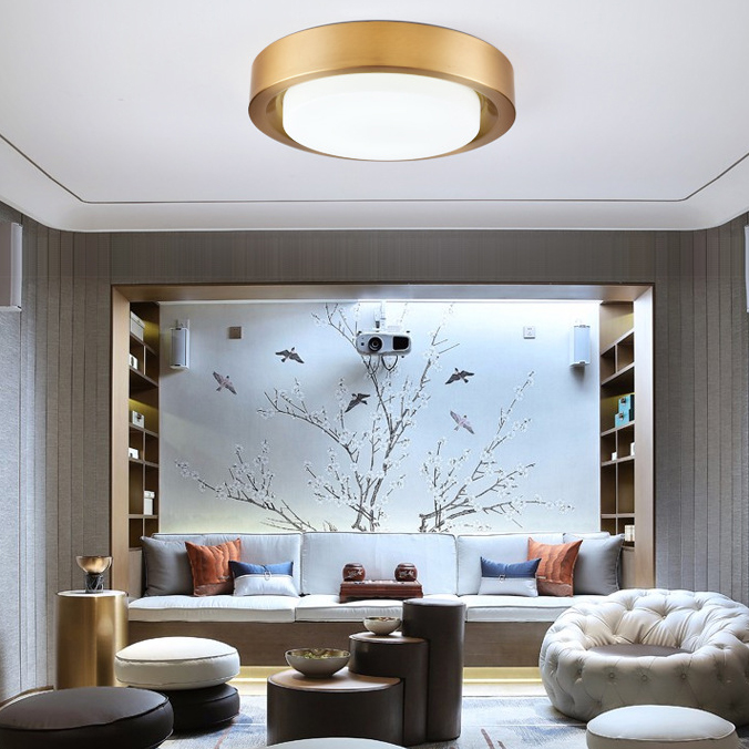 Потолочный светильник BUTTON GOLD D47 by ImperiumLoft