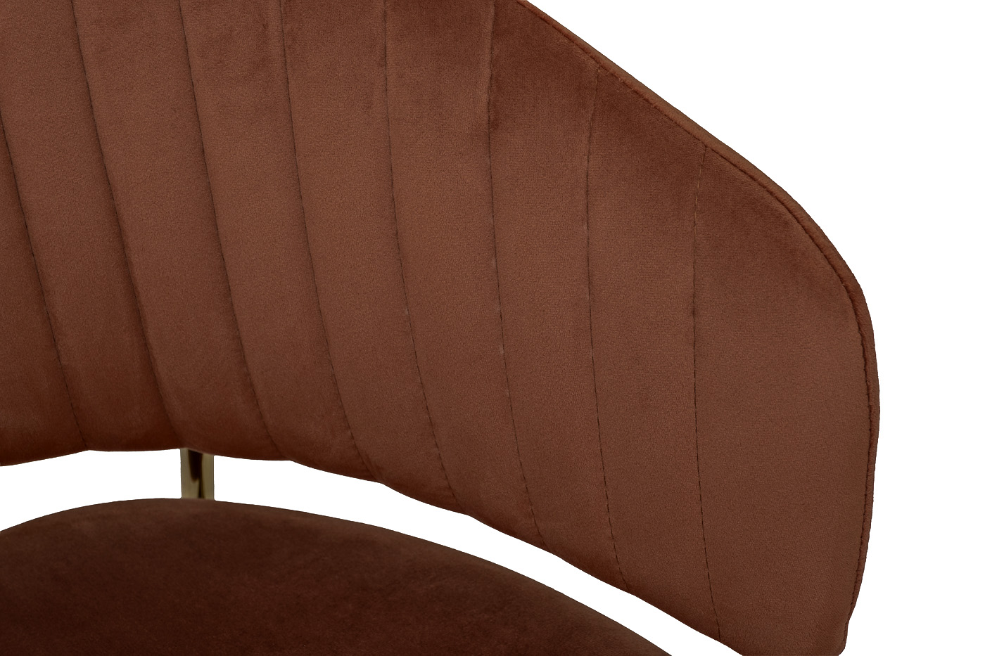 Стул обеденный велюровый коричневый Garda Decor 30C-12961