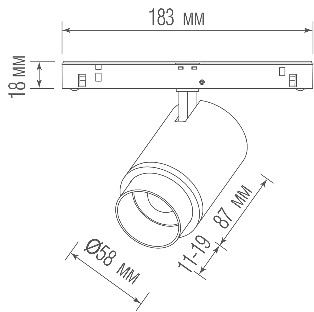 Светодиодный светильник Donolux DL20300WW15BZ