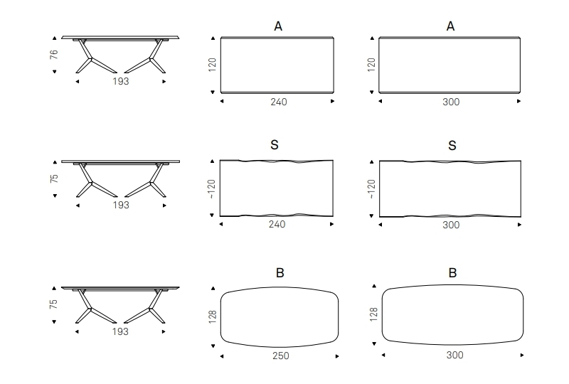 Обеденный стол Cattelan Italia Atlantis Wood