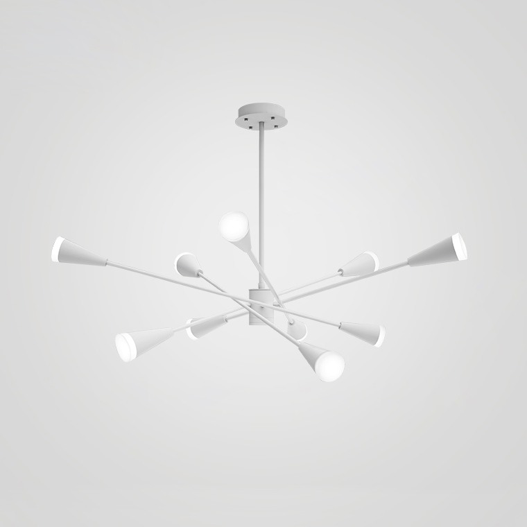 Подвесная люстра MILTON 10 Черный by ImperiumLoft