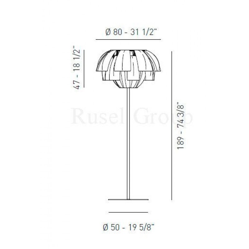 Напольный светильник AXO LIGHT PLUMAGE PT 080