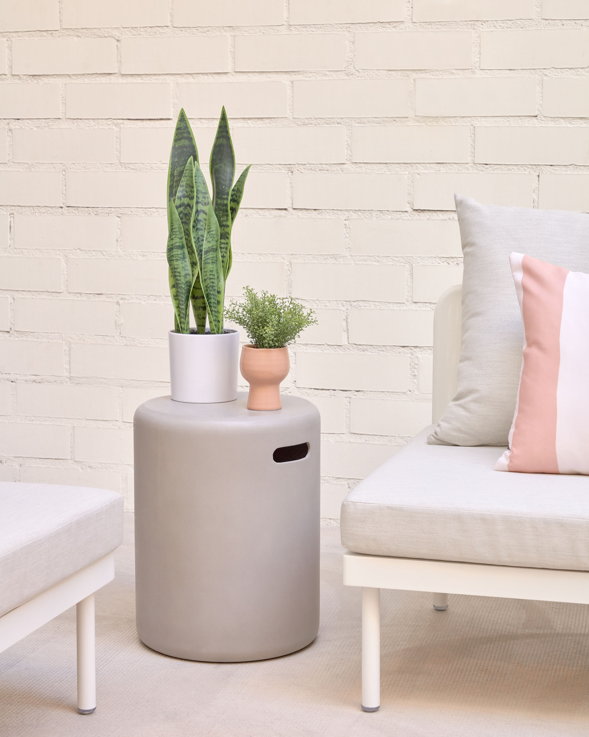 Искусственное растение Sansevieria с белым горшком 55 см La Forma (ex Julia Grup)