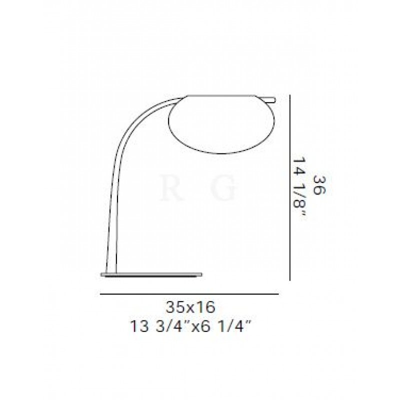 Настольная лампа De Majo MIA T LED