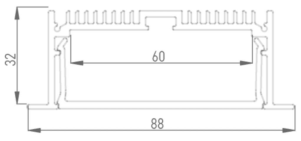 Профиль алюминиевый DesignLed LE.8832