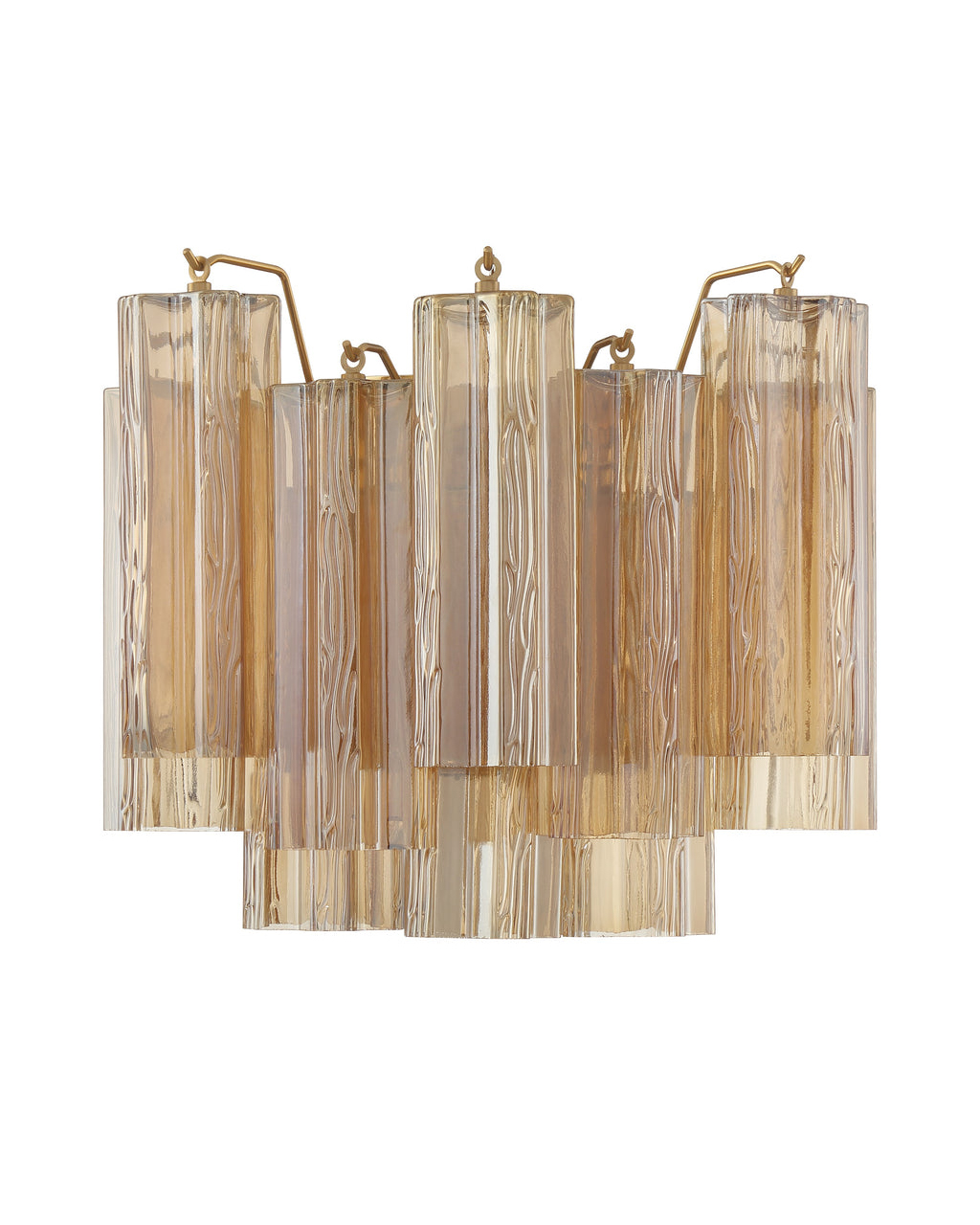 Настенный светильник Толбот со стеклом янтарного цвета Louvre Home LSC980924SWL