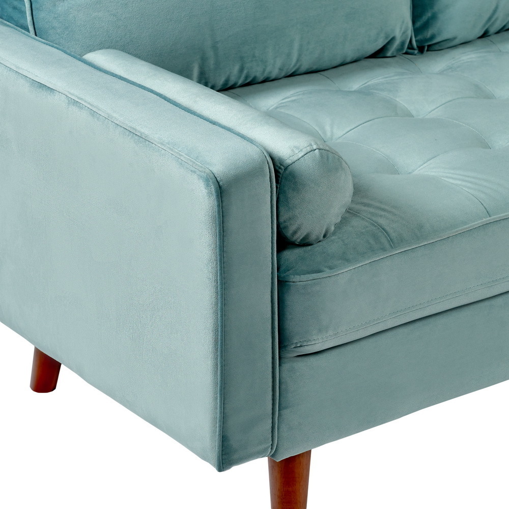 Диван Scott двухместный серо-голубой Bradex Home FR 0476