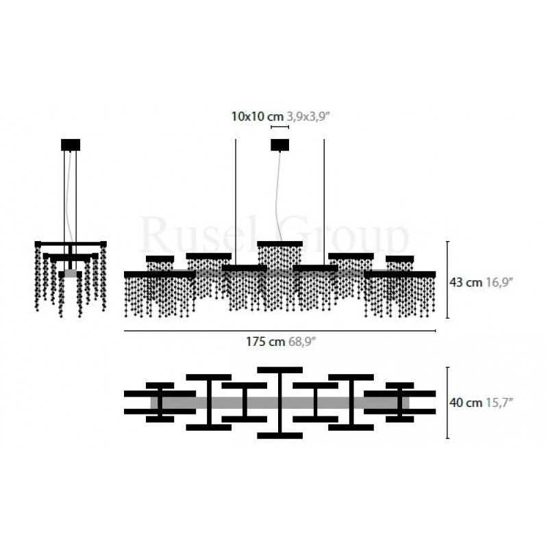 Подвесной светильник ILFARI FROZEN EYES H18