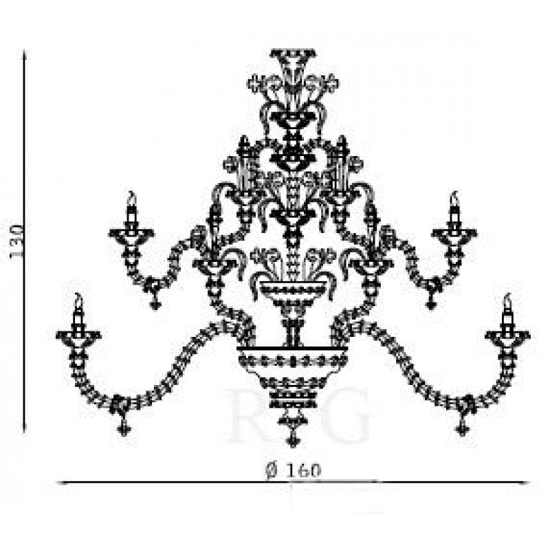 Люстра Zonca Doge 32447/AT+AR