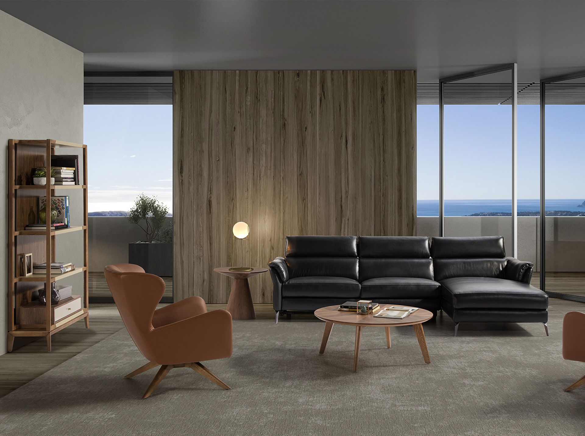 Поворотное кресло из искусственной кожи SF-801E /5038 Angel Cerda