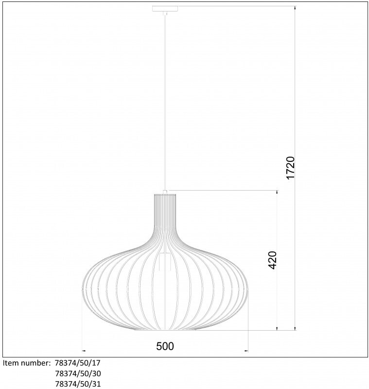 Подвесной светильник LUCIDE 78374/50/30