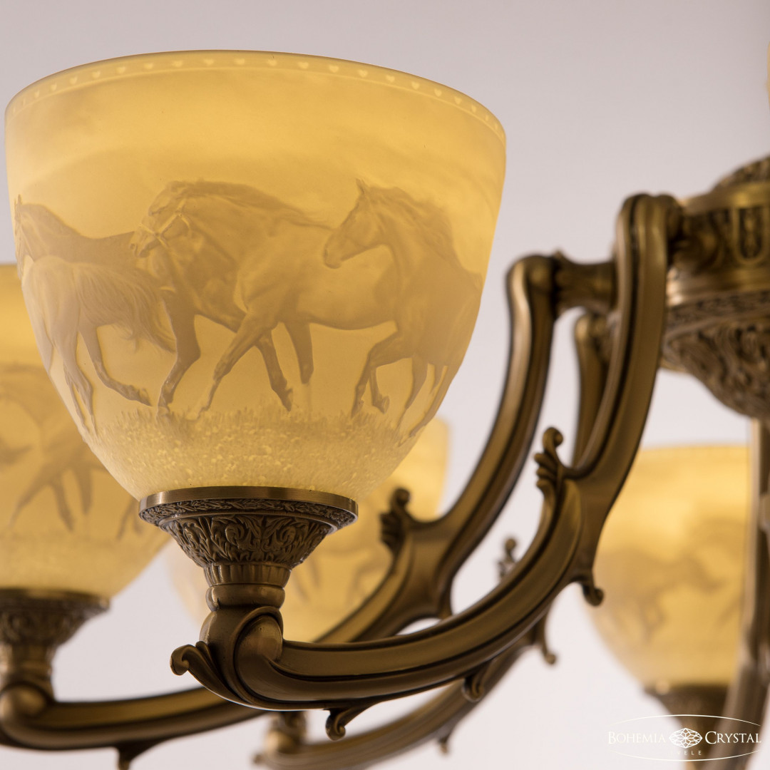 Торшер бронзовый 72009T/8/210 FP P1 U Horse