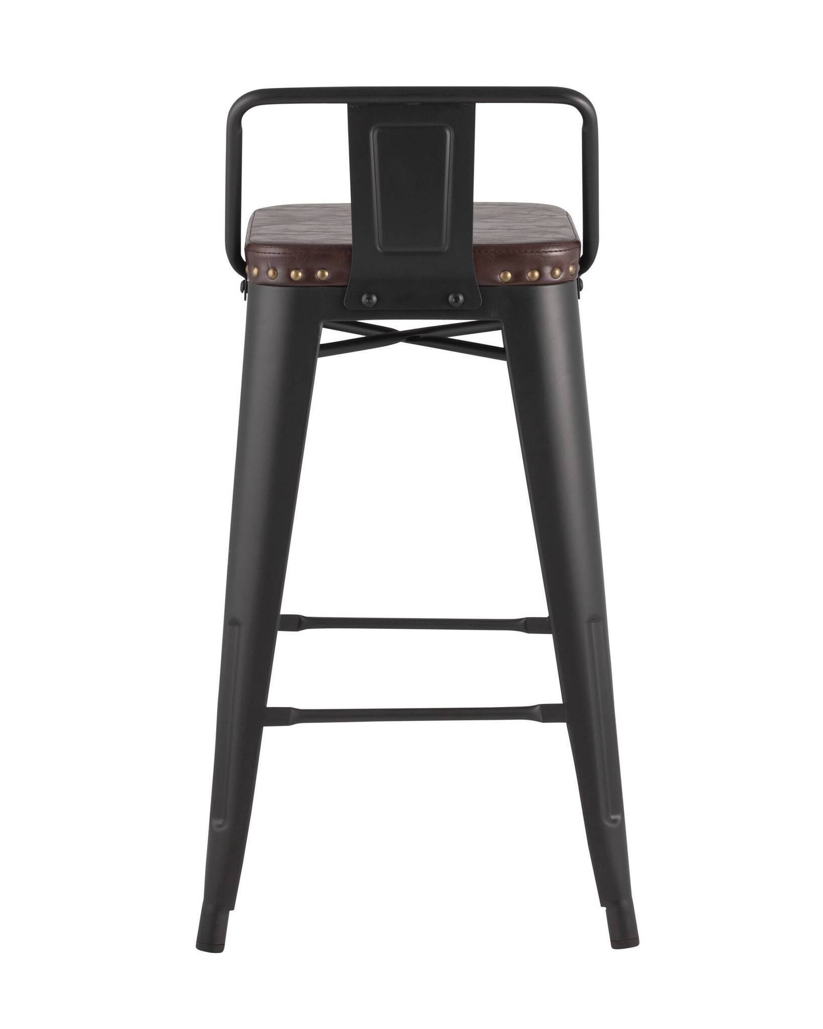 Стул полубарный TOLIX SOFT черный матовый Stool Group