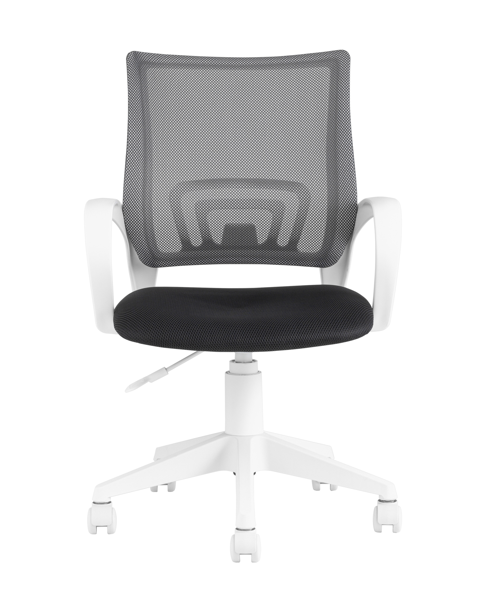 Кресло офисное TopChairs ST-BASIC-W серый крестовина пластик белый Stool Group