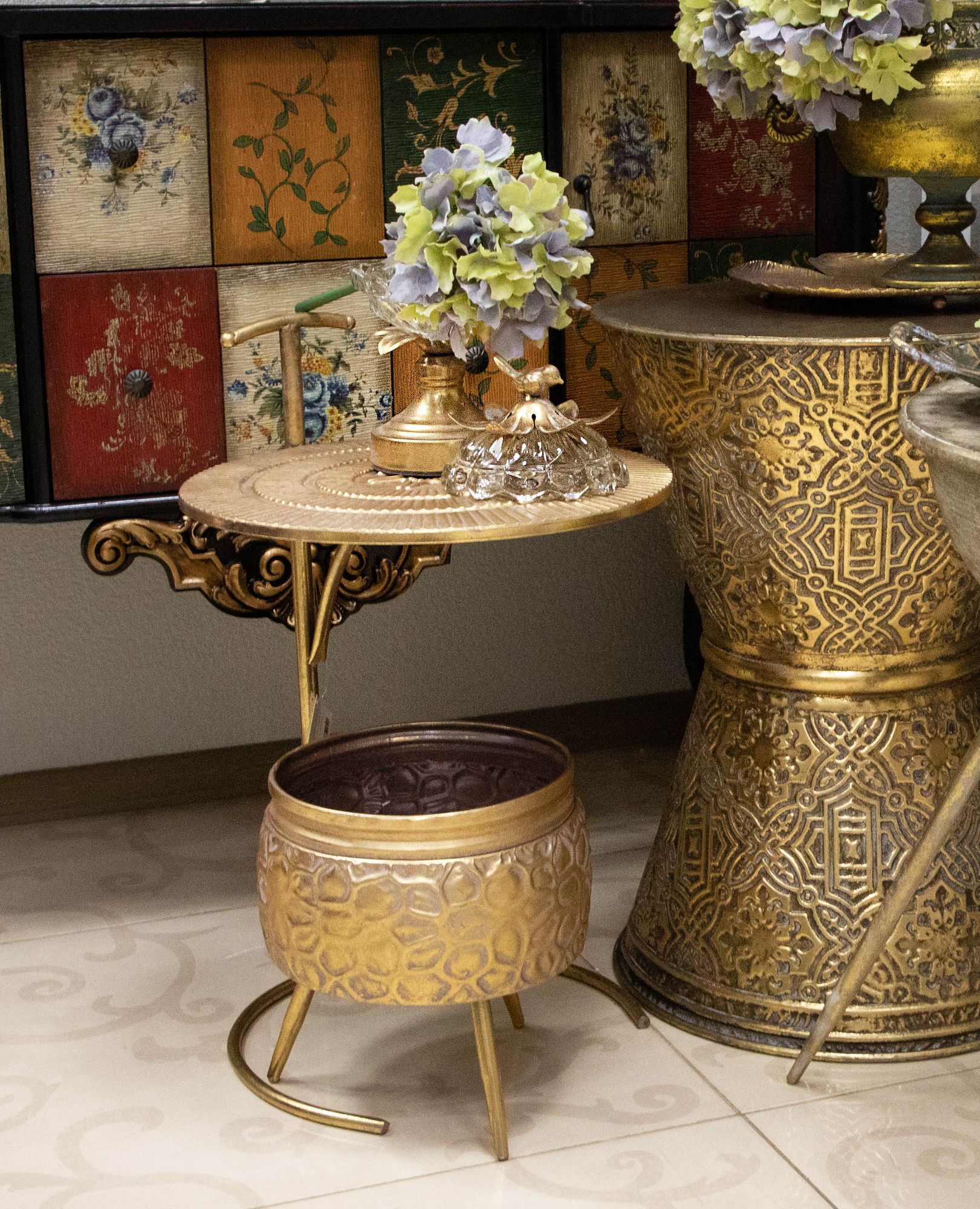 Декор Вазочка с птичкой Glasar 57-046