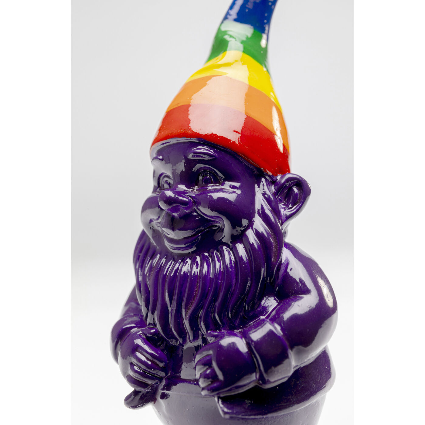 Фигура декоративная Gnome Standing Rainbow Purple 11cm KARE 56642
