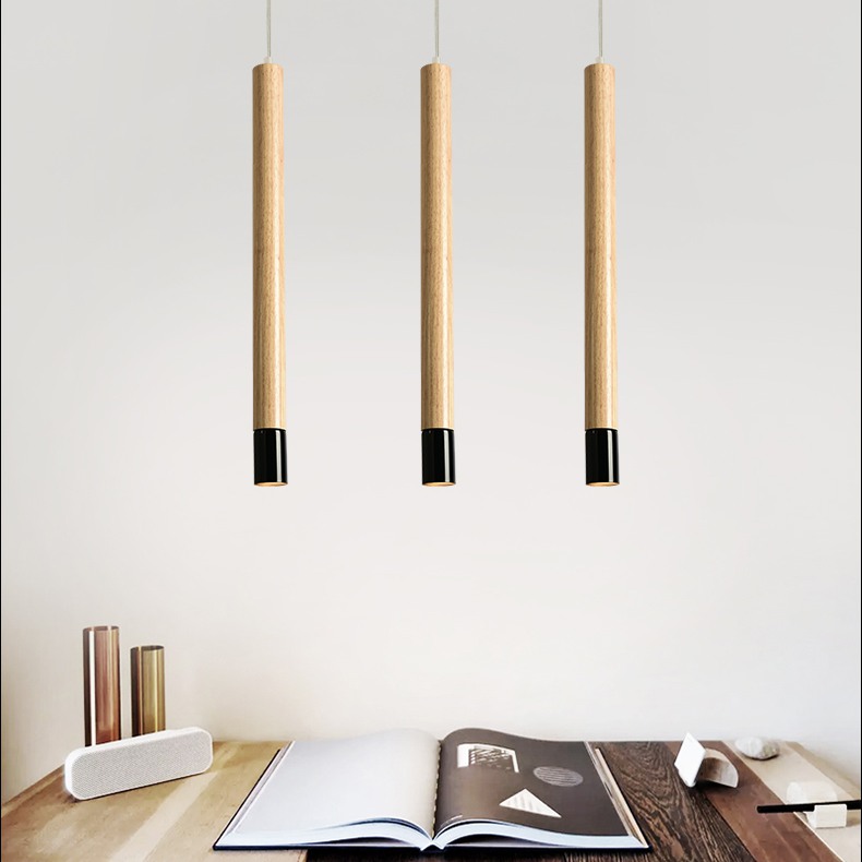 Подвесной светильник PIPE WOOD LONG by ImperiumLoft