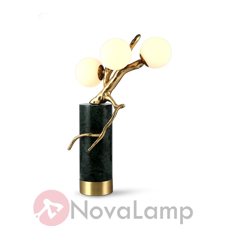 Настольная лампа Marble Branch Коричневый мрамор by ImperiumLoft