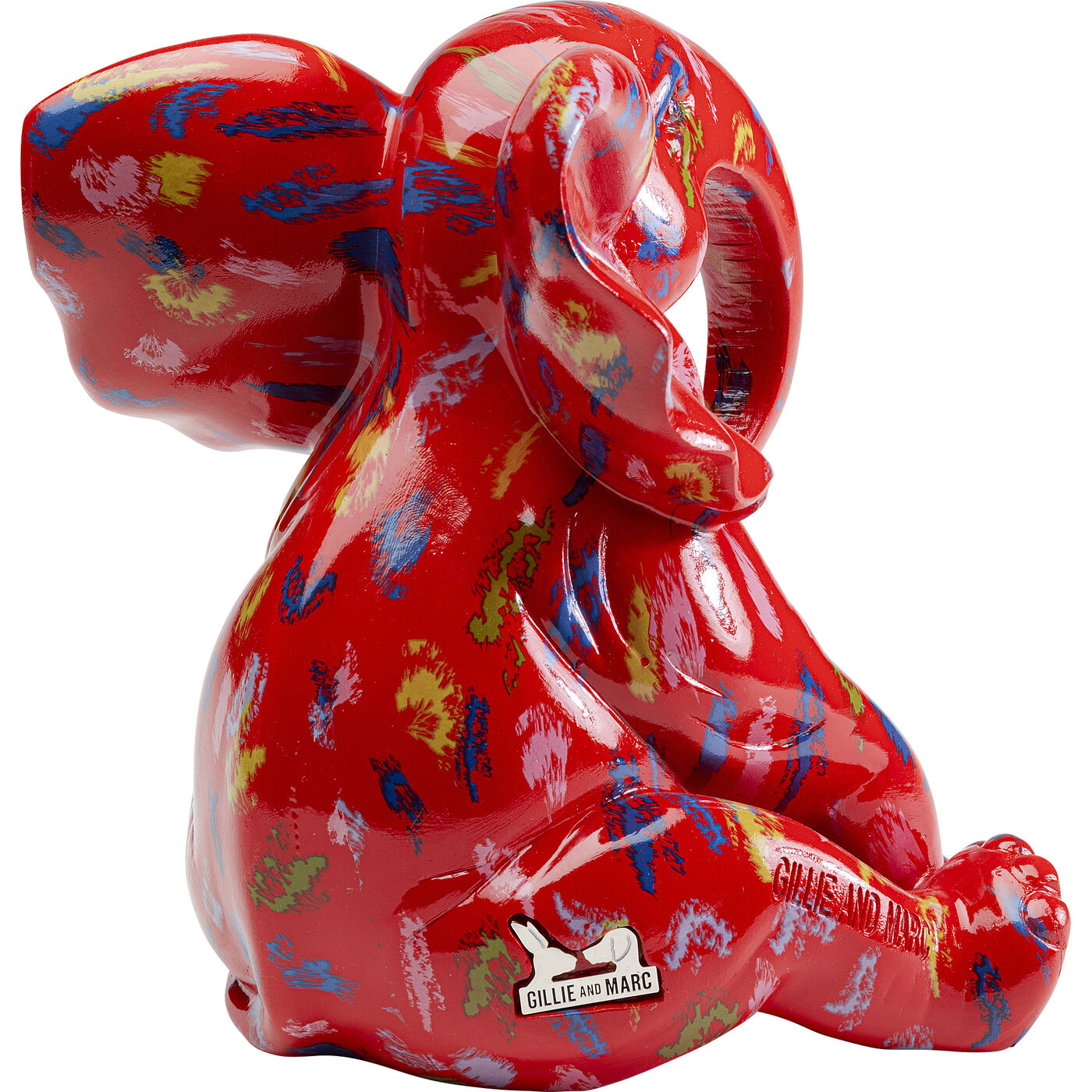 Фигура декоративная Elephant Dots Red 18 см KARE 56174