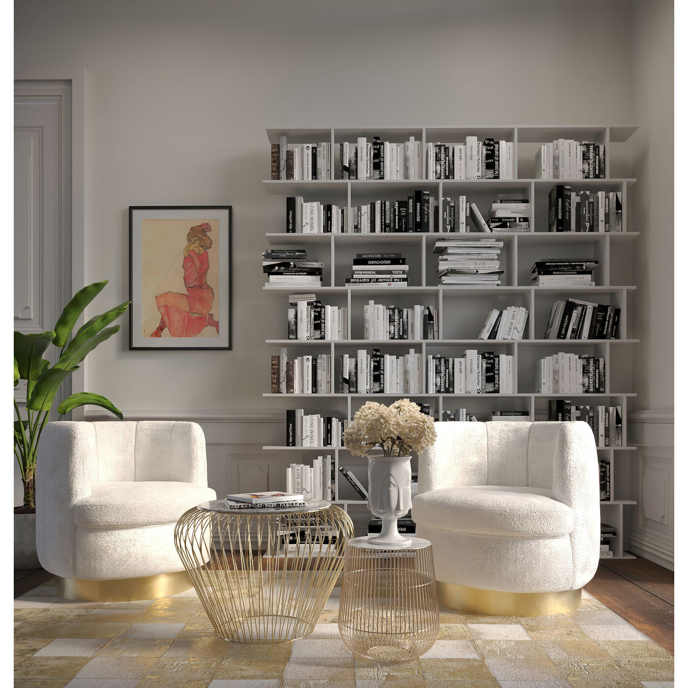 Столик приставной KARE Marble 83736