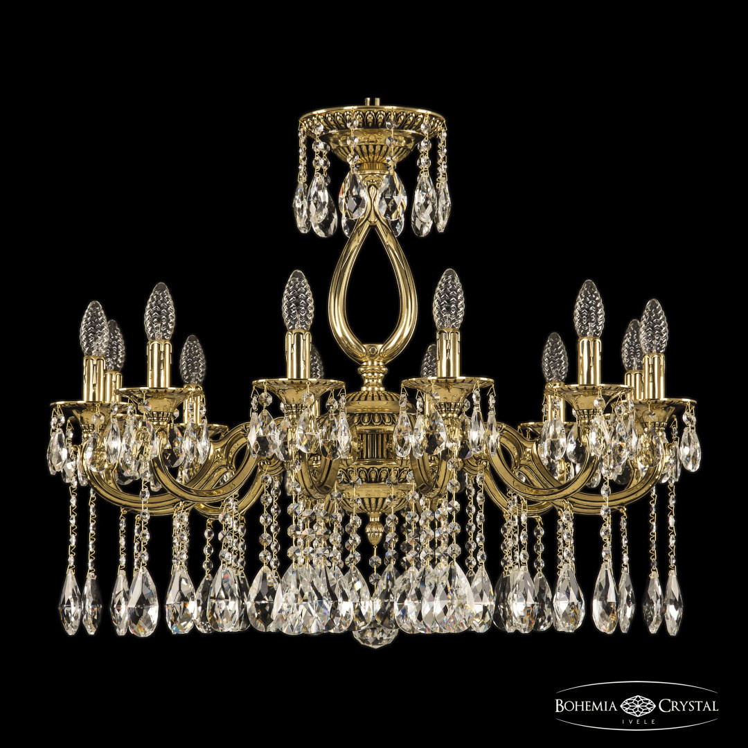 Люстра бронзовая с хрусталём 73301/12/250 A GB