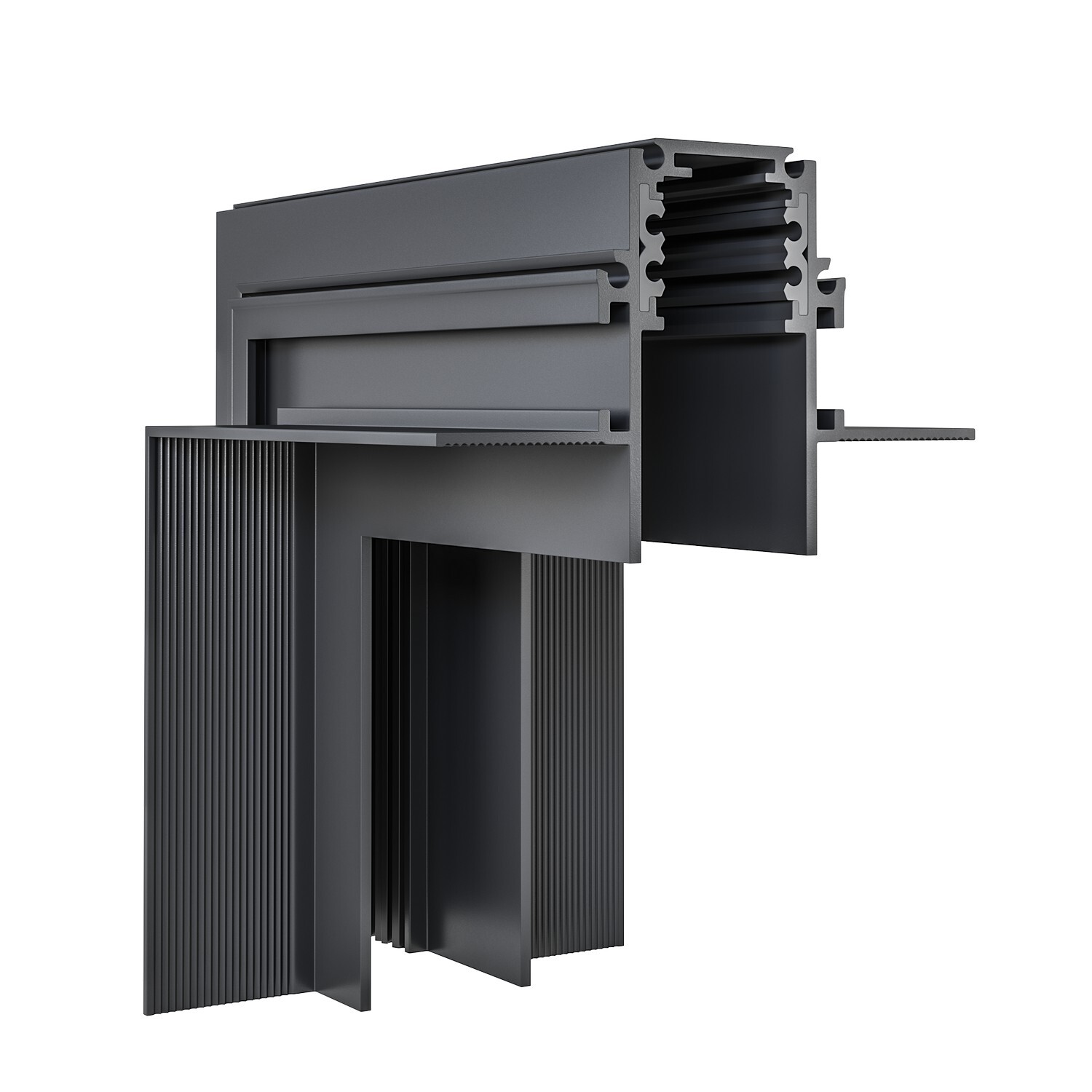 Угол накладной (вертикальный) для магнитной системы V-АВД-5355 Black Угол накладной (вертикальный) для магнитной системы V-АВД-5355 Black