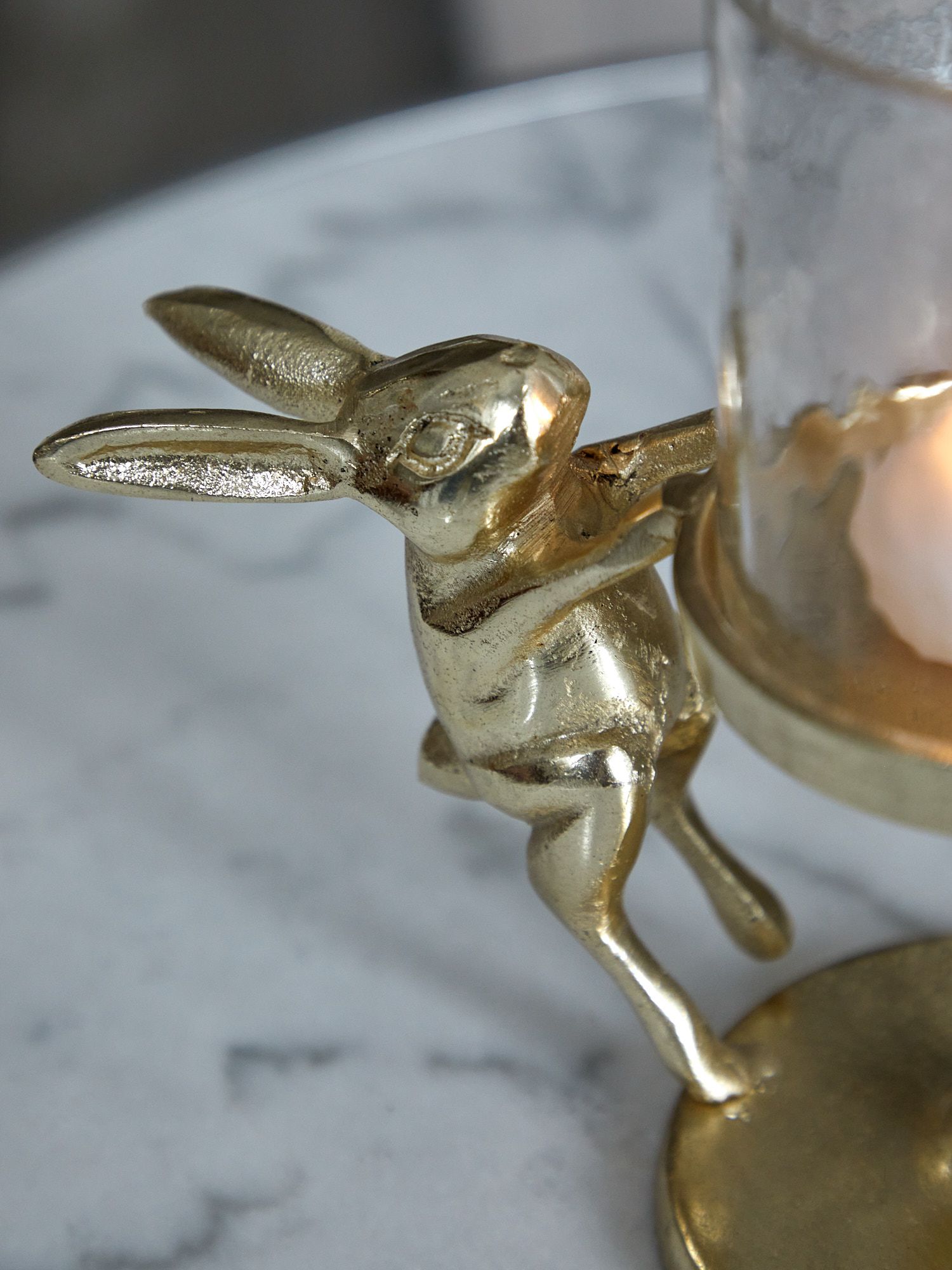 Подсвечник с зайчиком Glasar D5566