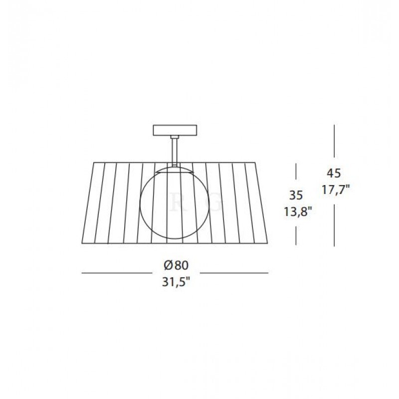 Потолочный светильник Morosini Ribbon 80 PL Потолочный светильник Morosini Ribbon 80 PL