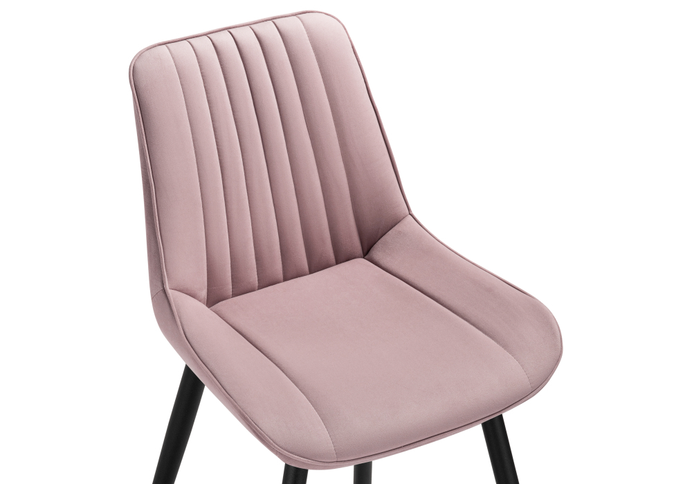 Стул Woodville Седа розовый / черный 502098
