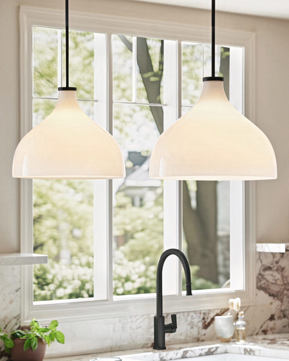 Чёрный подвесной светильник Эбигейл Louvre Home LHLPN040324XNP