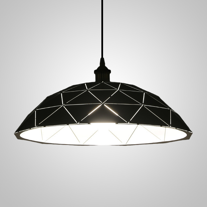 Подвесной светильник HOOD D40 Black White by ImperiumLoft