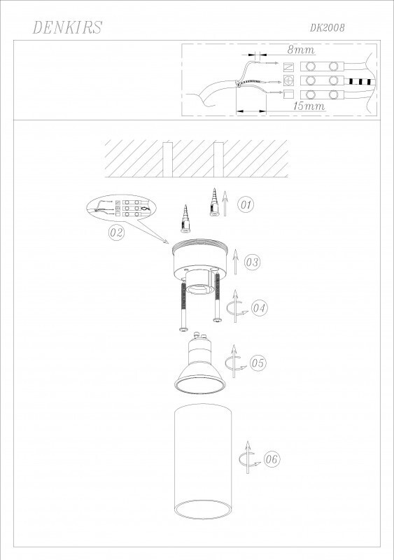 Накладной светильник Denkirs DK2008-WH
