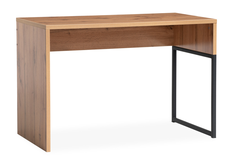 Стол Woodville Ниа 115х60 дуб вотан / черный матовый 517343