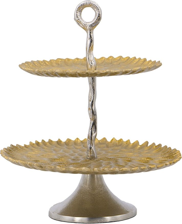 Блюдо сервировочное двухъярусное Glasar 83768