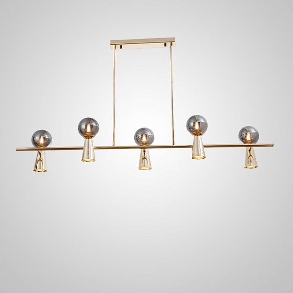 Потолочный светильник ABELINA LONG L10 Gold Grey by ImperiumLoft