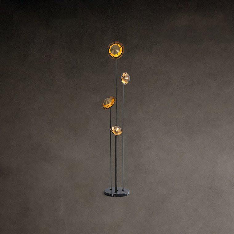 Торшер CAMELLIA FL Чёрный by ImperiumLoft