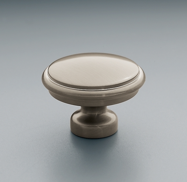 Ручка-кнопка Restoration Hardware Lugarno d.3.2 Satin Nickel