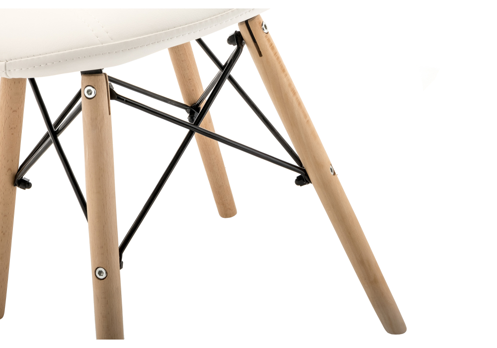 Стул деревянный Woodville Kvadro white 11823