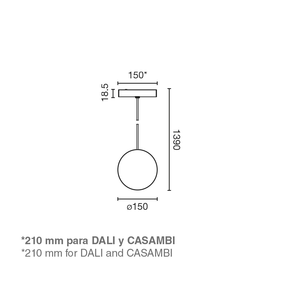 Подвеска для линейной системы NESO SLIM UNIK COLGANTE 3000K черный DALI Faro