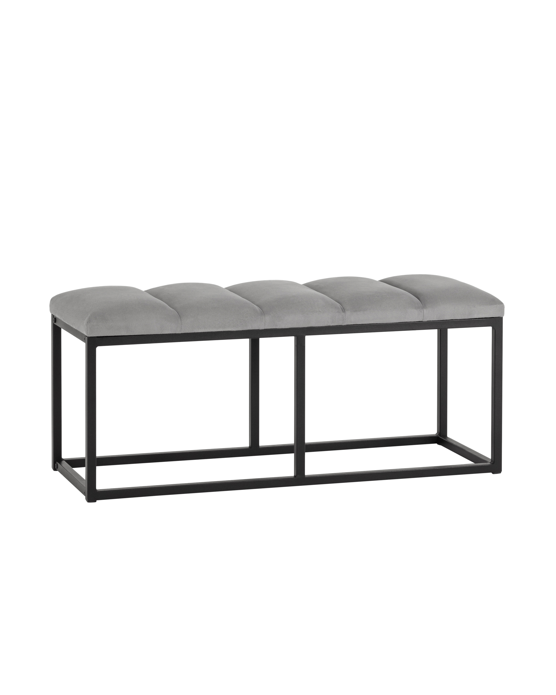 Банкетка Хостен 2 велюр серый Stool Group