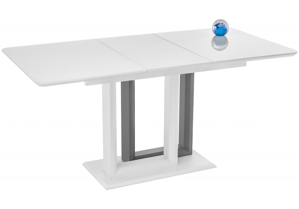 Стол Woodville Санса белая шагрень / белый 462081